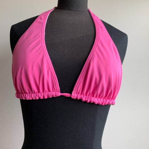 Billabong surf BLUE CRUSH era Vintage bikini pink reversible halter top set RARE - Picture 3 of 7